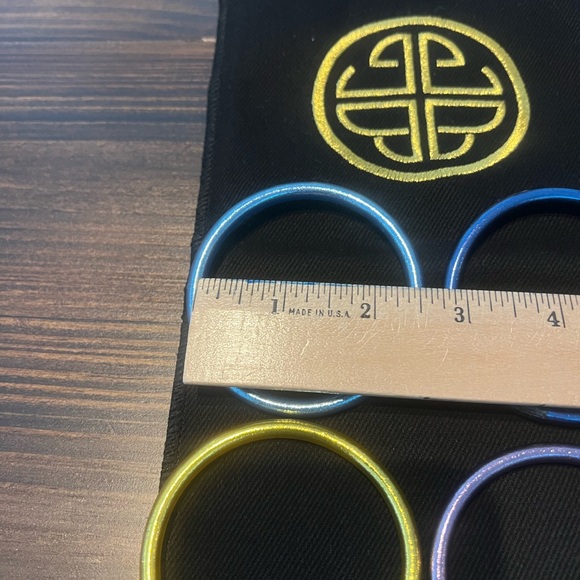 New! BudhaGirl Multi Color All Weather Bangles Bracelets Medium - Picture 7 of 15